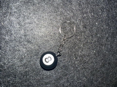 Lucky Eight Ball Keychain