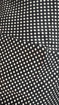 Namaz Chadar Full Length with Sleeves - Black (Dotted)