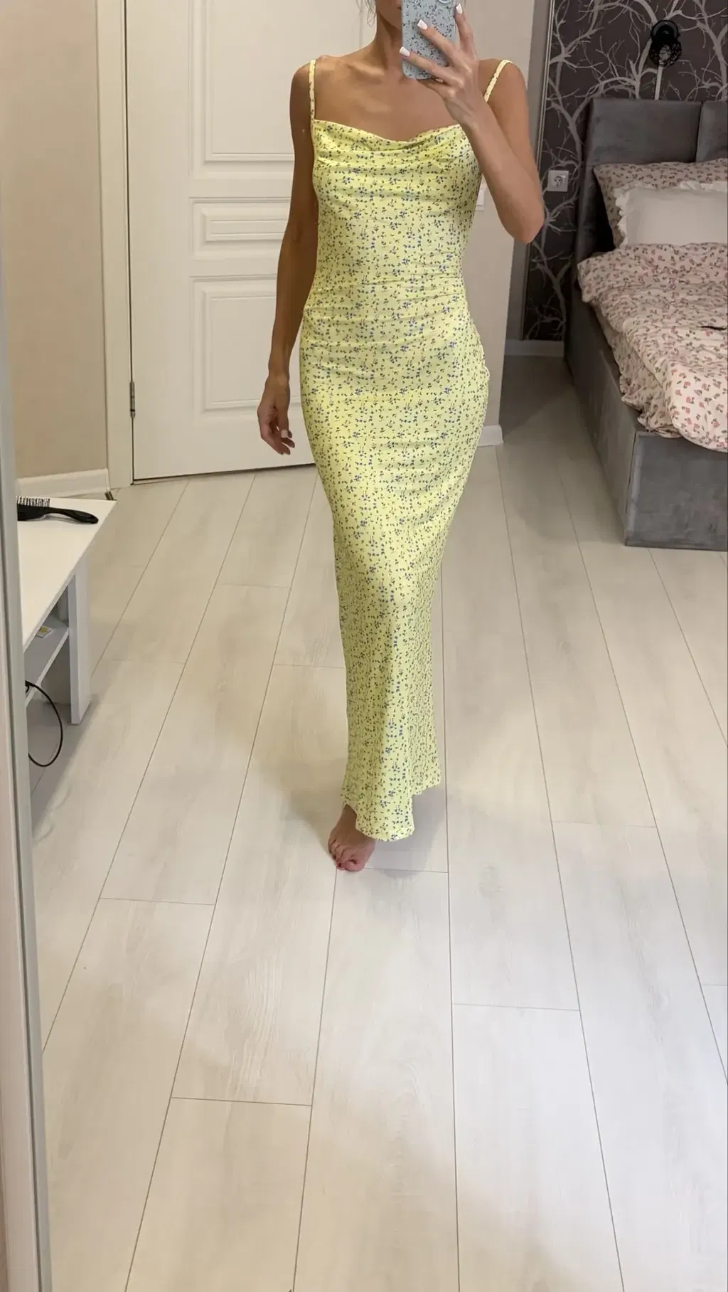Bloom Crush Backless Floral Bodycon Maxi Dress customer photo