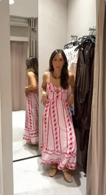 Sweetheart Floral Maxi Dress customer photo