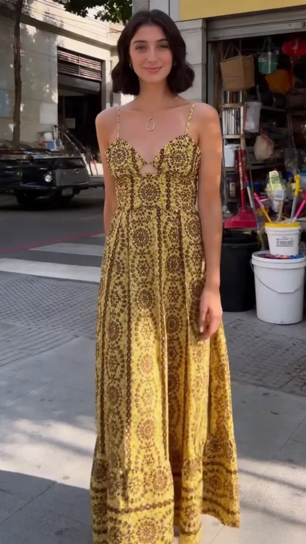 Sweetheart Floral Maxi Dress customer photo