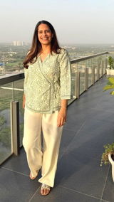 Wildflower Tie Top - Sea Green