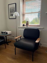 Mattia Armchair Leather Black