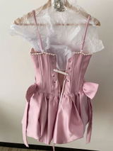 Pink Cute Short Prom Dress Elegant Homecoming Dresses #lko021
