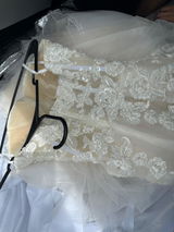 A-line Sweetheart Appliqued Beach Wedding Dresses Rustic Bridal Gowns SEW011