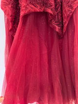 Selinadress Burgundy Long Sleeve Long Prom Dress Formal Evening Gowns SC084