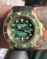 OceanX Sharkmaster Bronze SMB543 Malachite Limited Edition