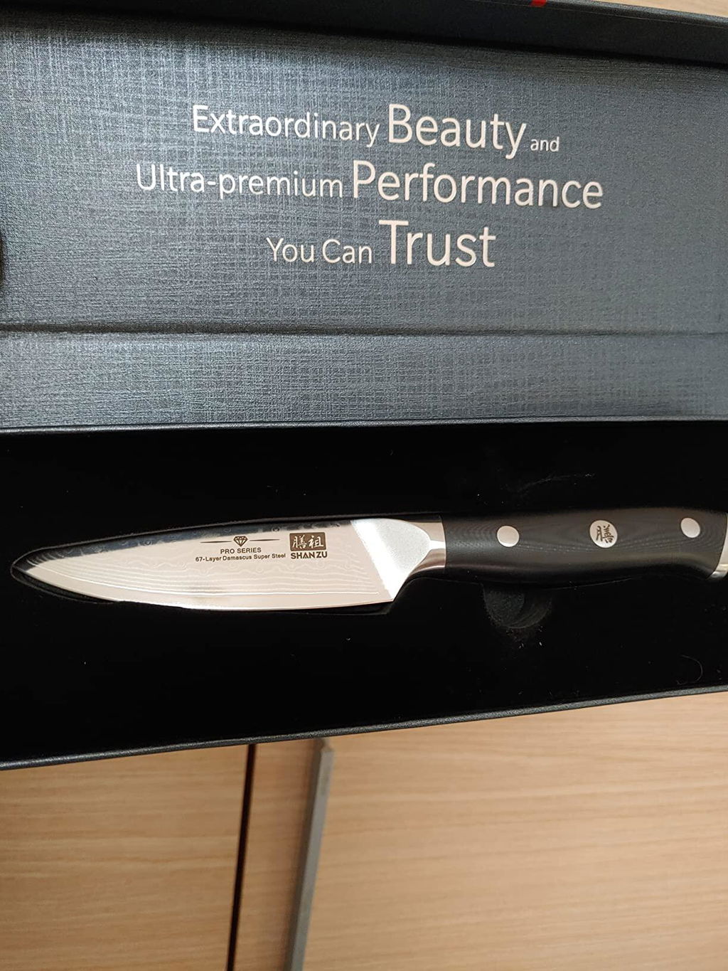 Couteau d'office Damas 3.75" | SHAN ZU Pro