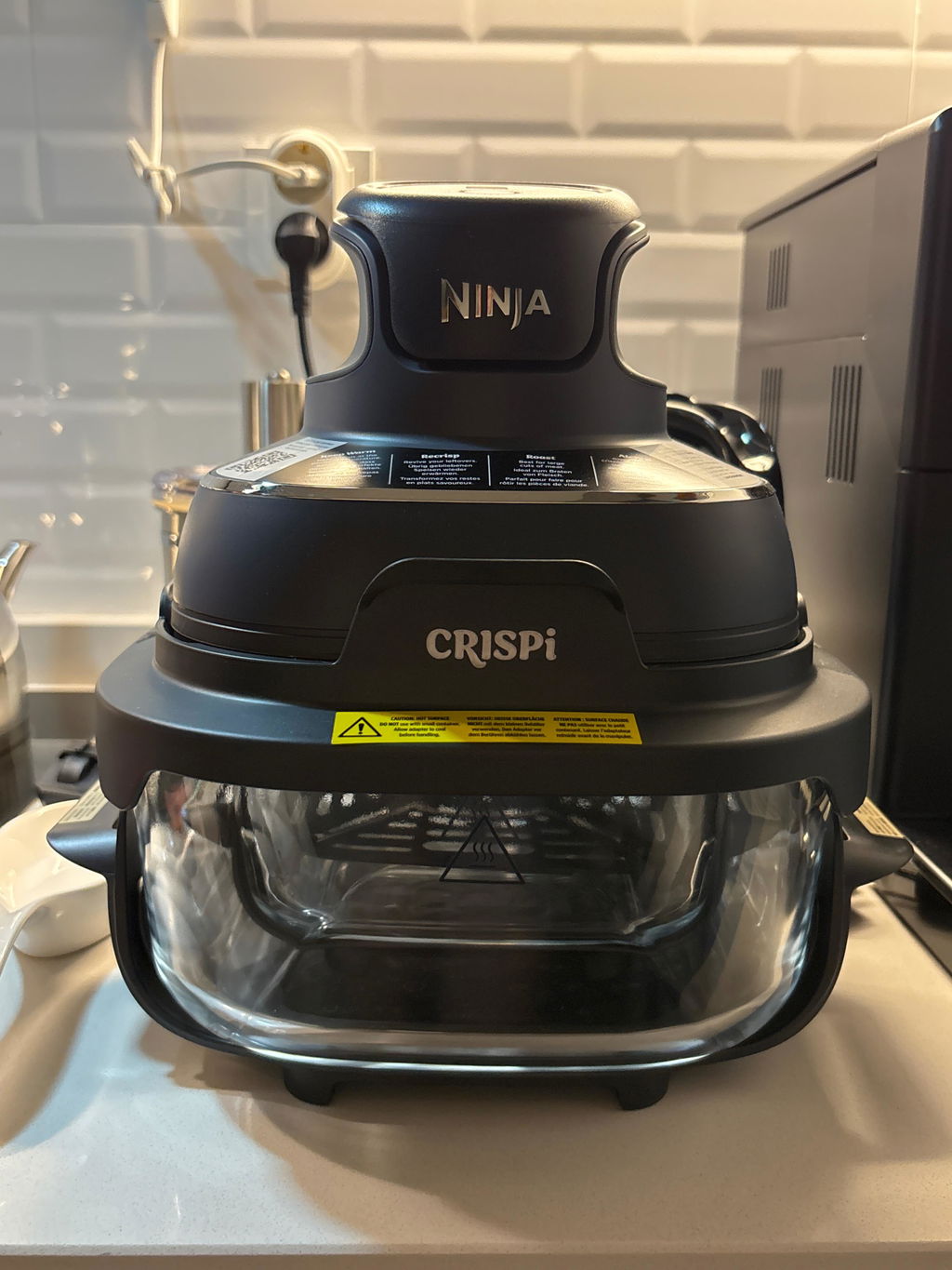 Ninja CRISPi 4-in-1 Taşınabilir Cam Hazneli Pişirme Sistemi - Blue