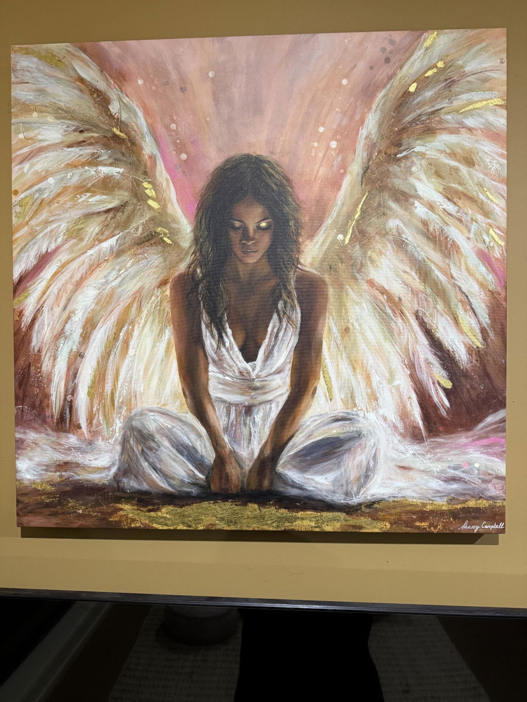 She is the Angel  (Canvas Print)