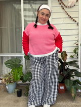 Block Knit - Pink