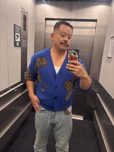 Tiger Cardi - Blue