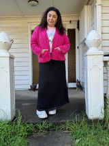 Ava Pleated Skirt - Black
