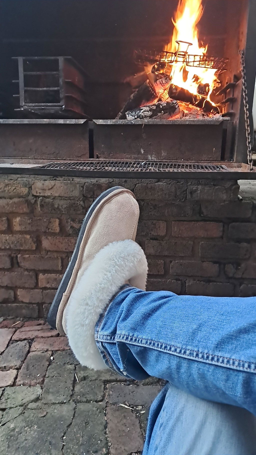 Cosy Shepherd Slippers | Non-Slip TPU Sole | Stone | Suede & Sheepskin