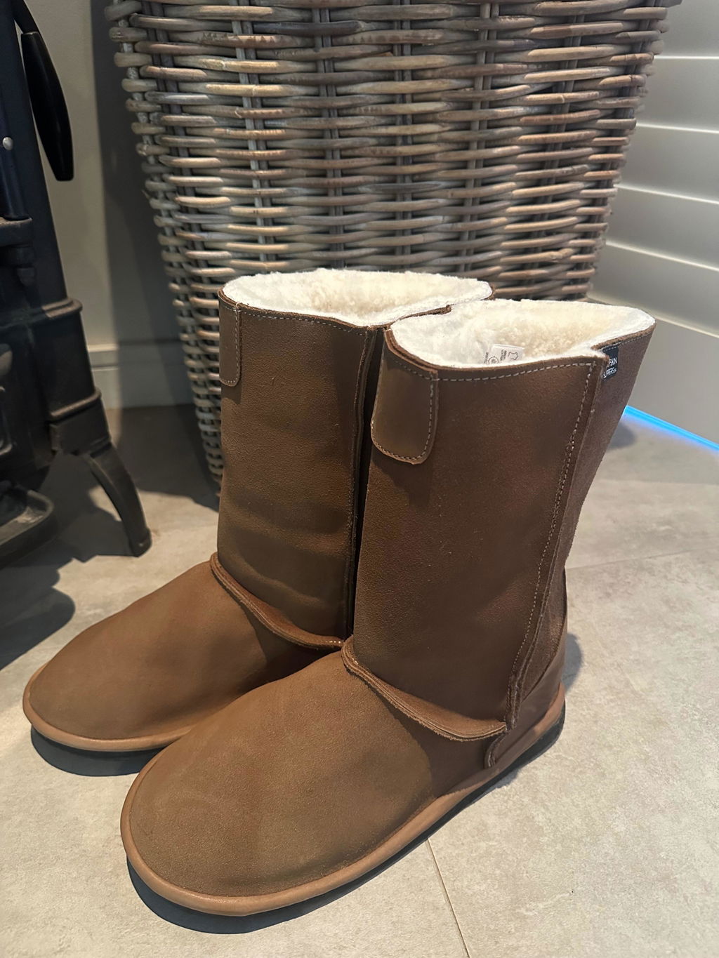 Hugg Boots | Mid-Calf | Chestnut | Sheepskin & Suede | MADE TO ORDER
