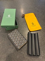 Goyard Luxury Cigar Case with Slot Holder