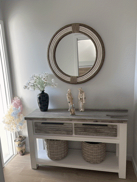 Maui Round Rope Wall Mirror