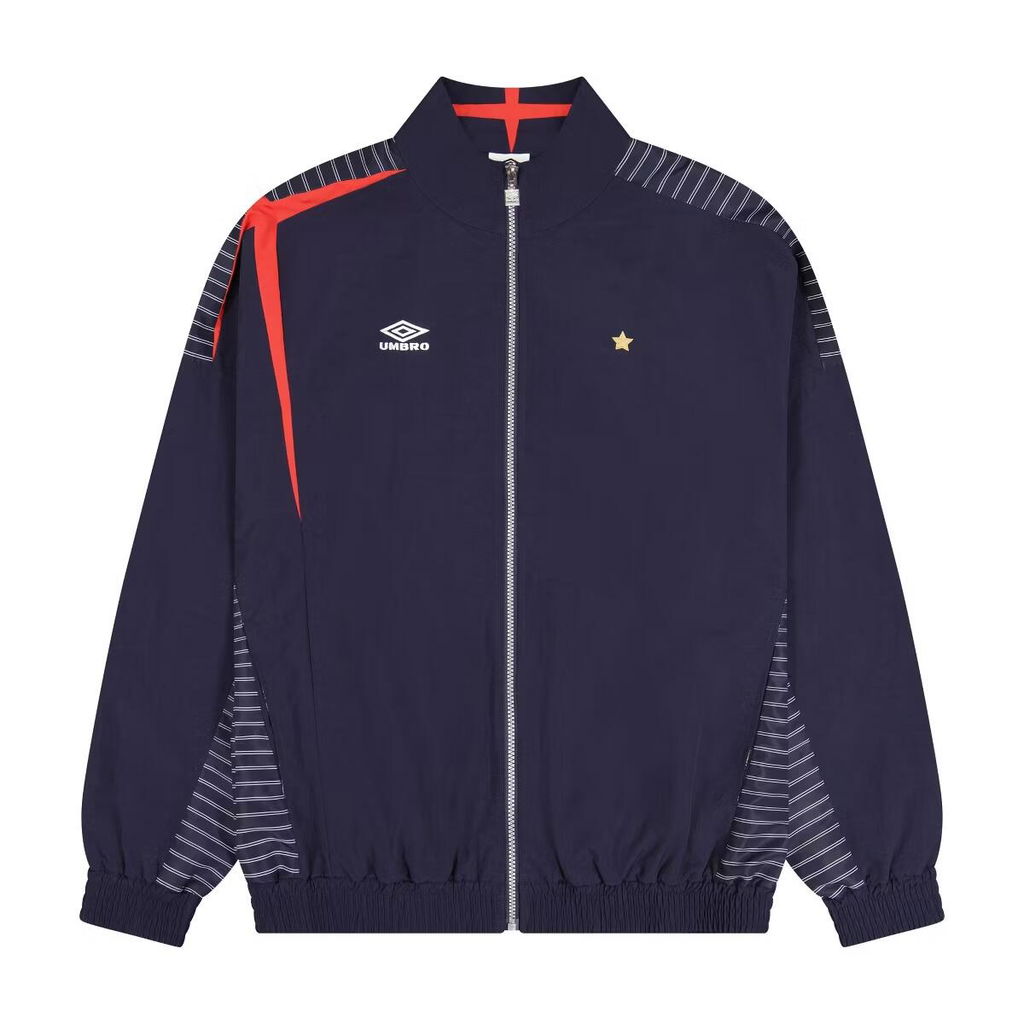 Men's Relaxed Navy Blue Track Jacket