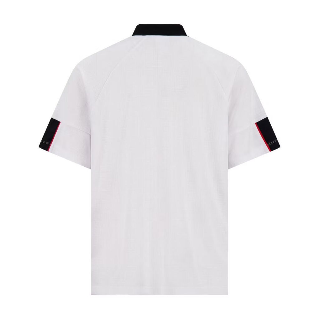 Red and White Boxy Football Retro Soccer Shirt