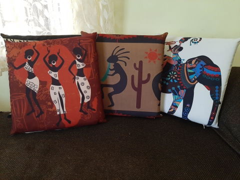 Traditional Huddle Cotton Feel Cushion Covers - 5 Piece/Set