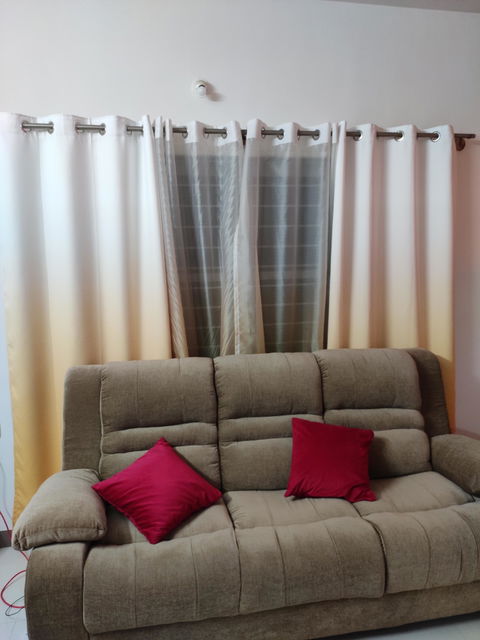Shading Effect Premium Blackout Curtains - Amber Yellow