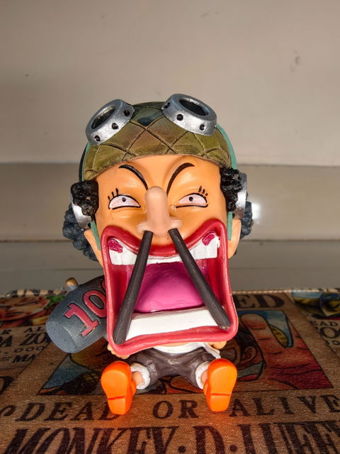One Piece |PVC| Usopp Sitting Childhood Version 8 cm Collectible Anime Figure