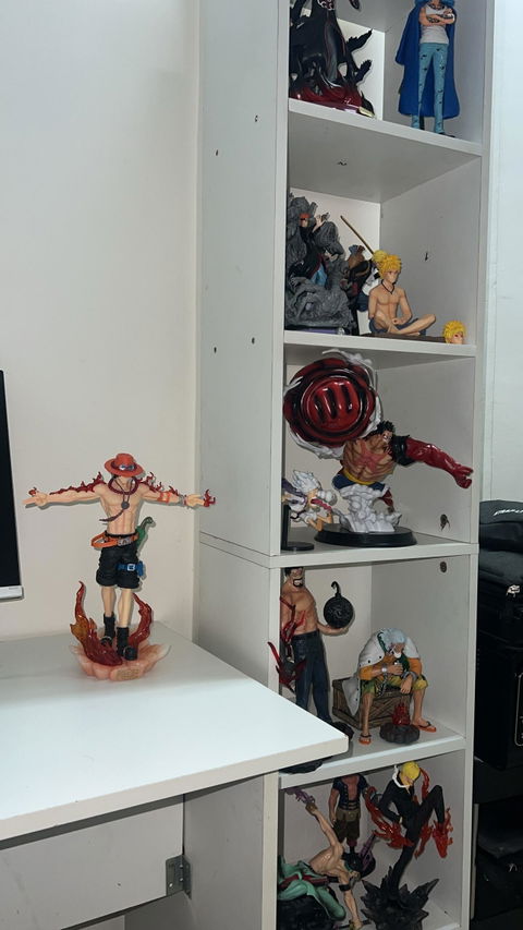 One Piece Portgas D. Ace Action Figure | Open Hand Pose | 28 cm | Lights