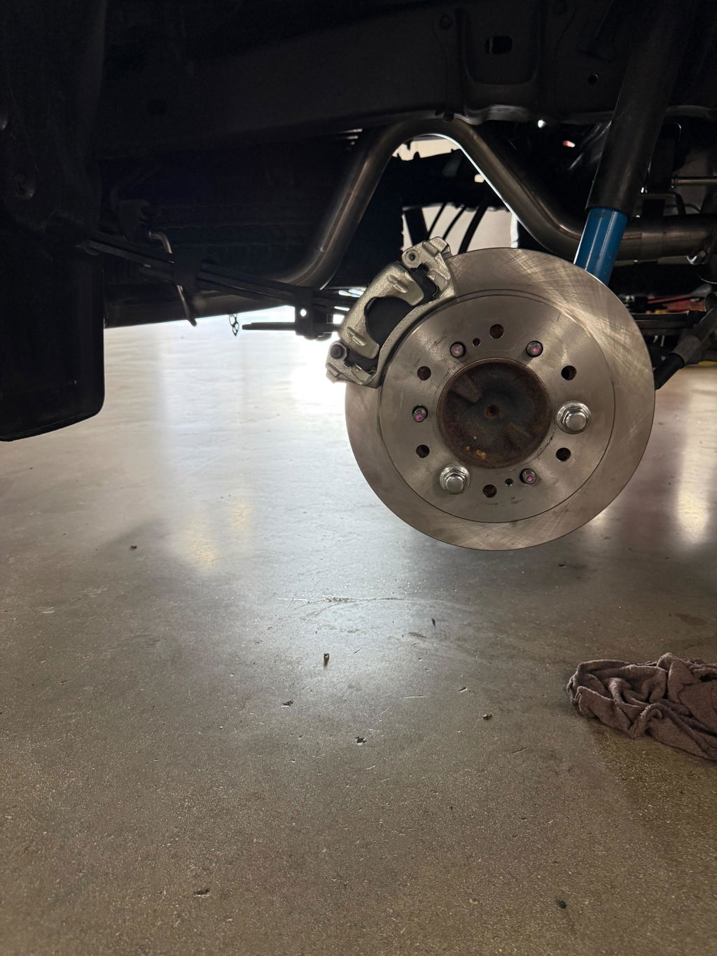 2005-2023 Toyota Tacoma 6 lug REAR DISC CONVERSION brake upgrade swap kit Backing Plate with e-brake