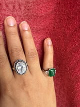 Charming Rava Wire Work Silver Ring