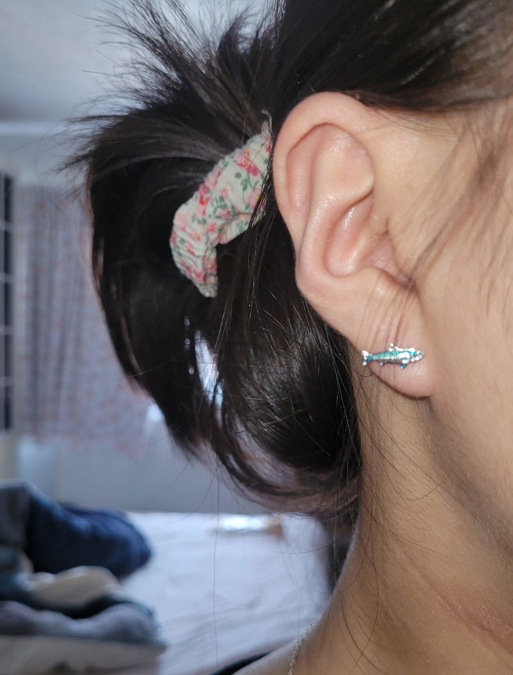 Enamel Sardine Studs
