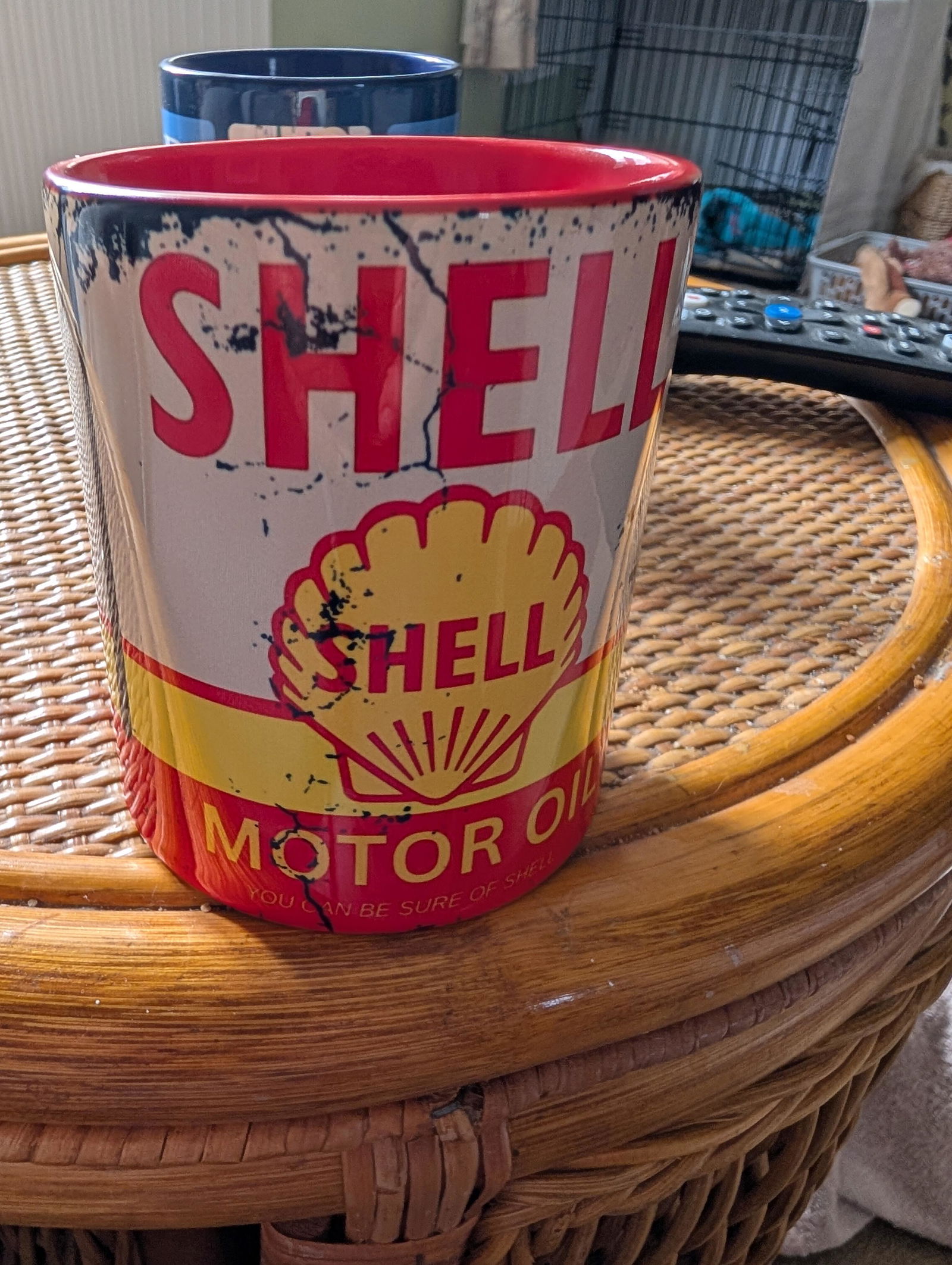 Shell Motor Oil Mug | Vintage Petrol Can Gift for Car Lovers
