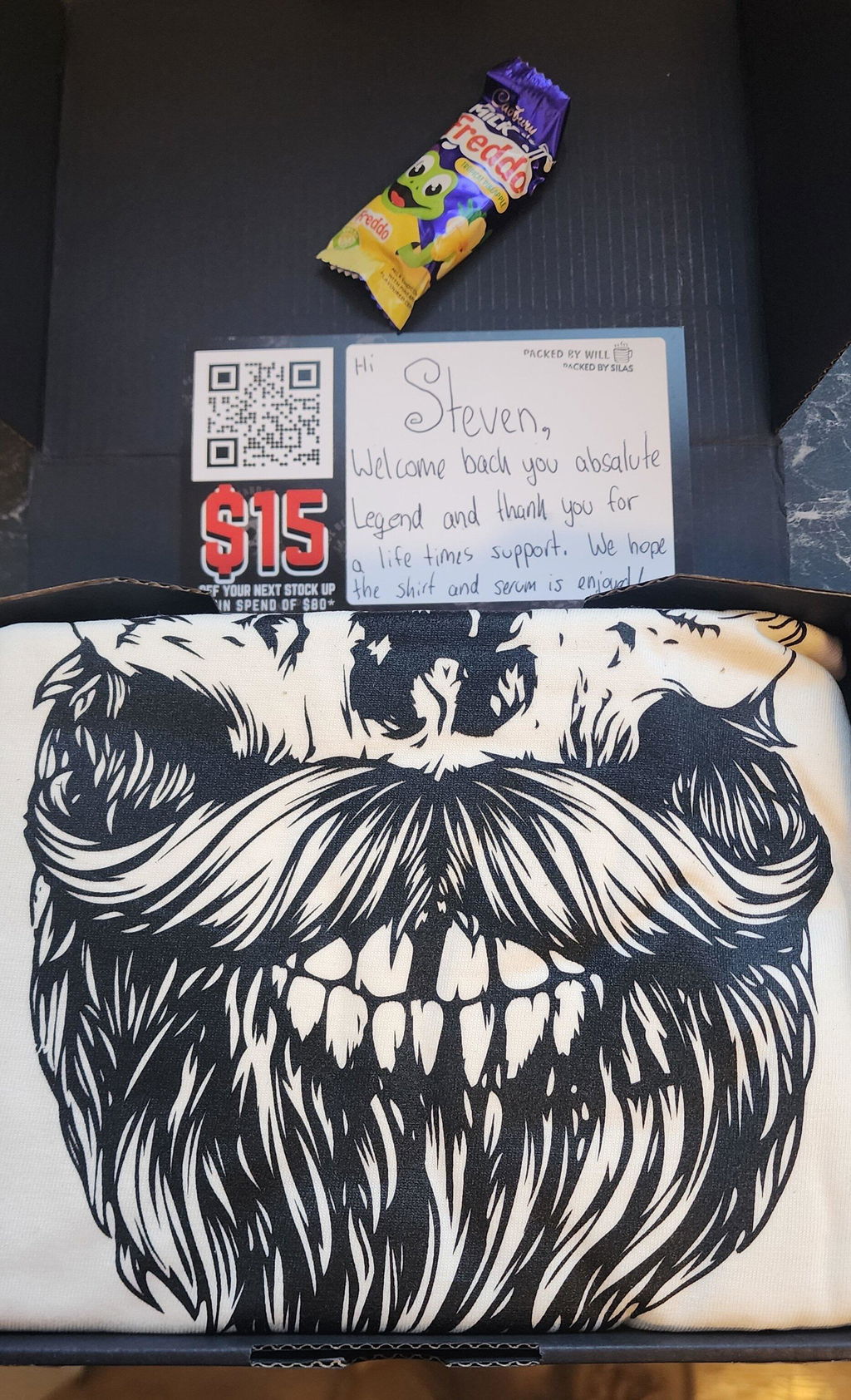 Skol Bone 'Oversized Fit' T-Shirt