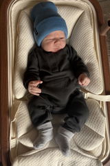 Light Blue Knit Cuff Beanie