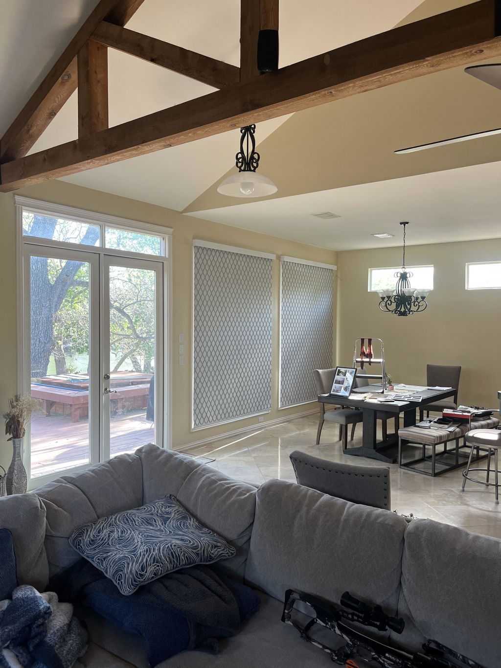 SmartWave Motorized Roller Shades 100% Blackout Dual-Sided Galaxy