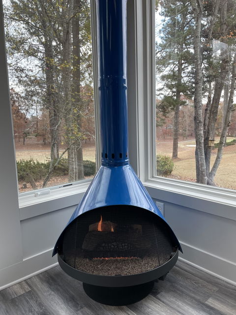 MALM Zircon Gas B-Vent Mid Century Modern Fireplace NG or LP MCM gas fireplace