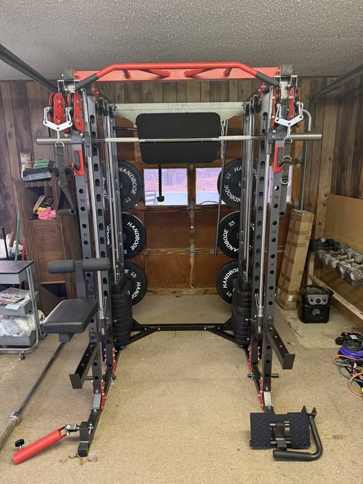 Snode Home Gym Smith Machine - ALL10 Pro with 350LB Weight Stack