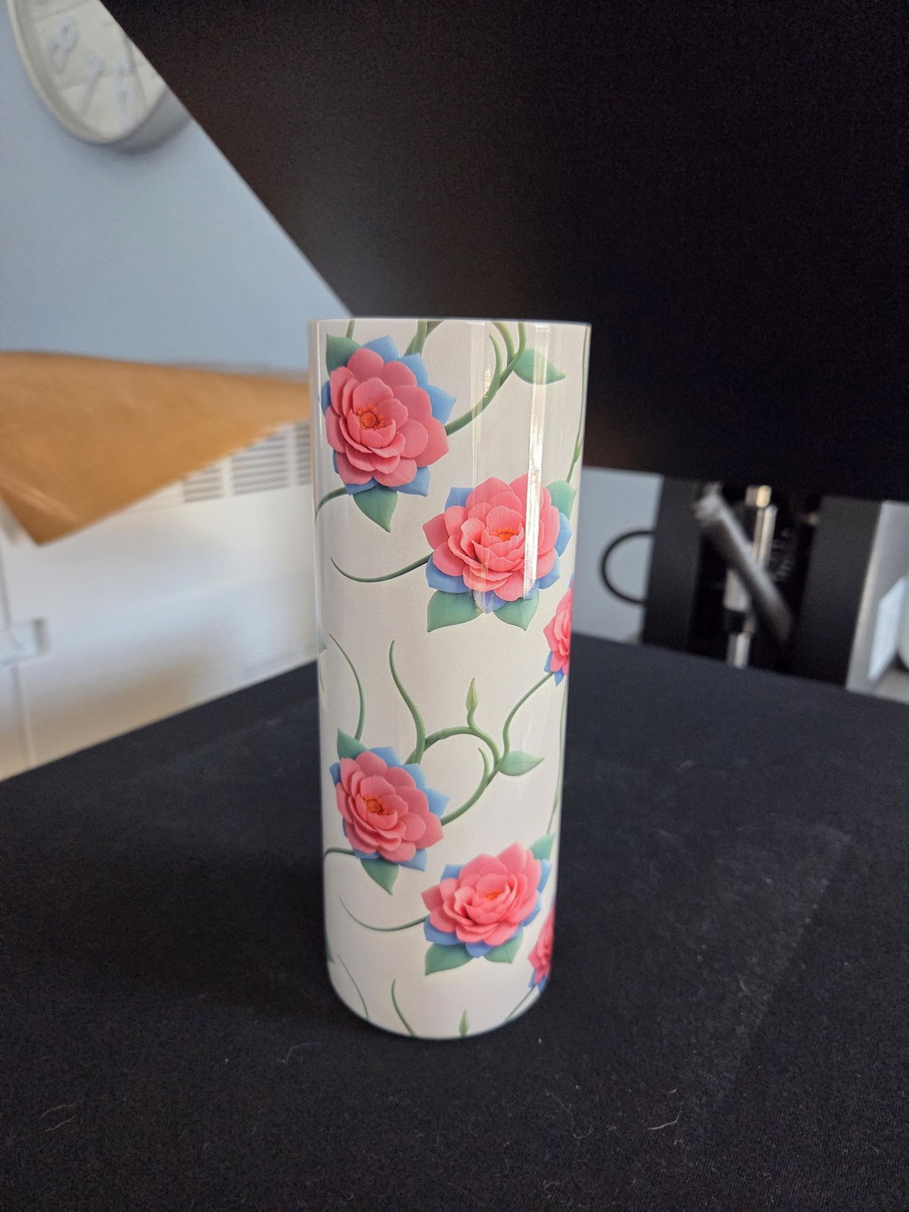 Tumbler Wrap 3D Floral Seamless