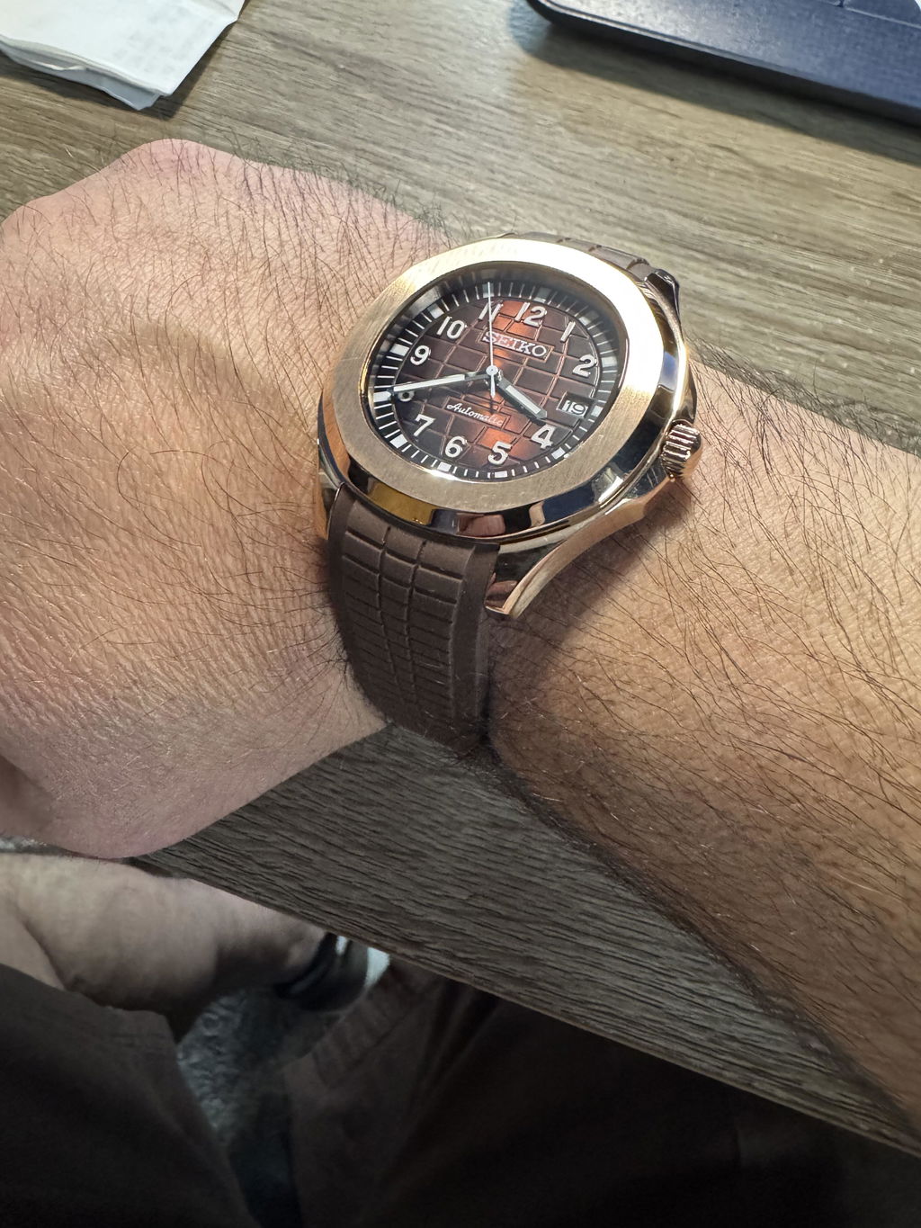 Aquanaut Mod "Rose Gold" Watch