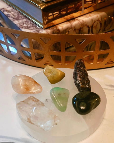 Selenite Charging Plates - Round