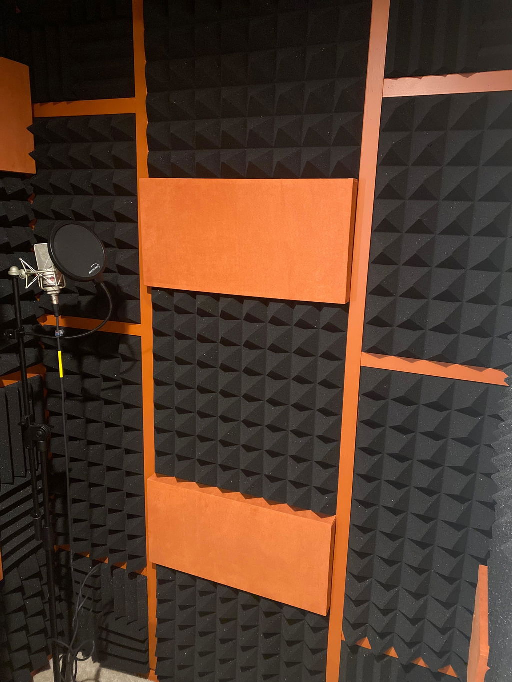3 Inch Acoustic Foam Pyramid Style Panels - 13 Color Options