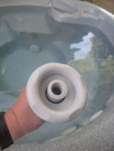 Waterway 5" Power Storm Directional Twist-Lock Spa Jet Insert - Sterling Gray