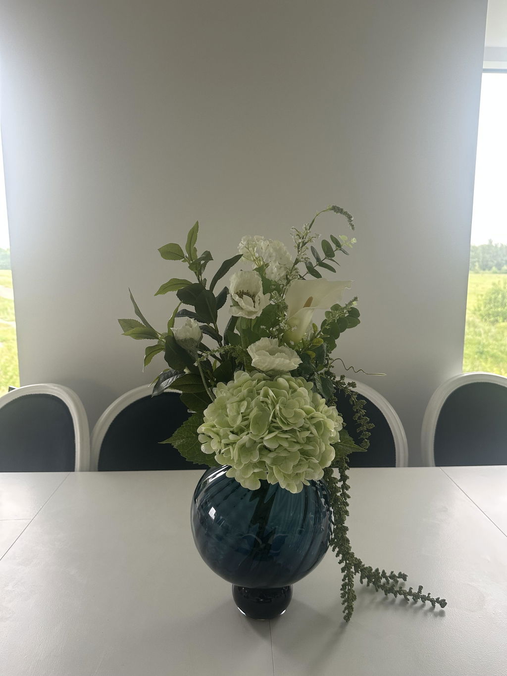 Meadow Swirl Vase - Blå | Mellem