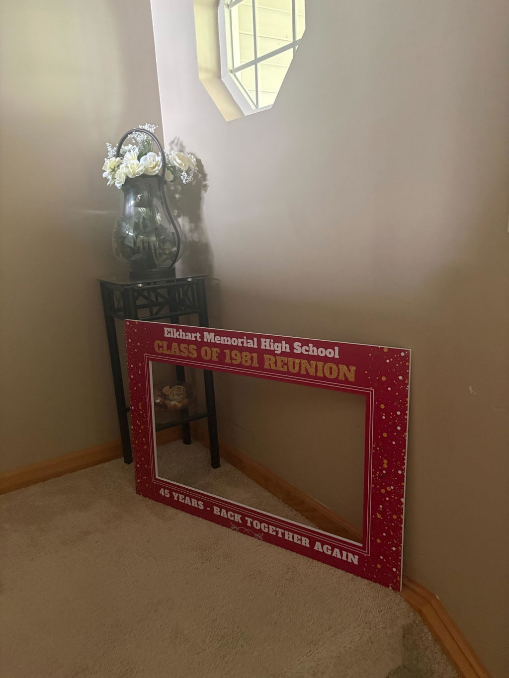 Custom High School Reunion Photo Booth Frame — Class Reunion Selfie Prop