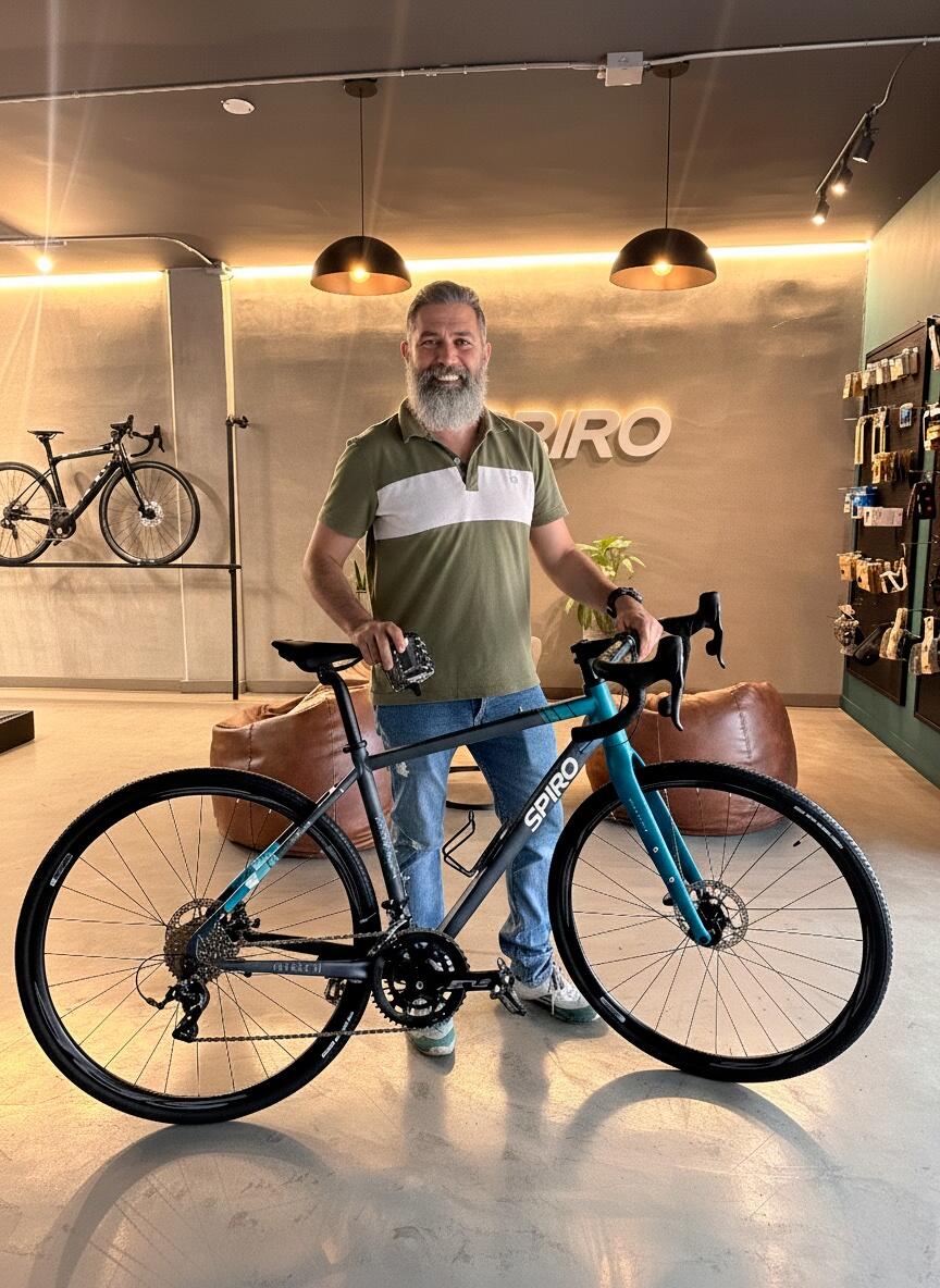 Bicicleta de gravel MÍTICA en aluminio 2x9 vel.