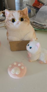 A002: Customized Chubby Big Size Silicone Cat ----'chat' icon on the left bottom to send photos to us