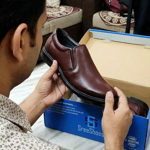 Real Leather Formal Loafers for Men Dailywear Slip On Shoes