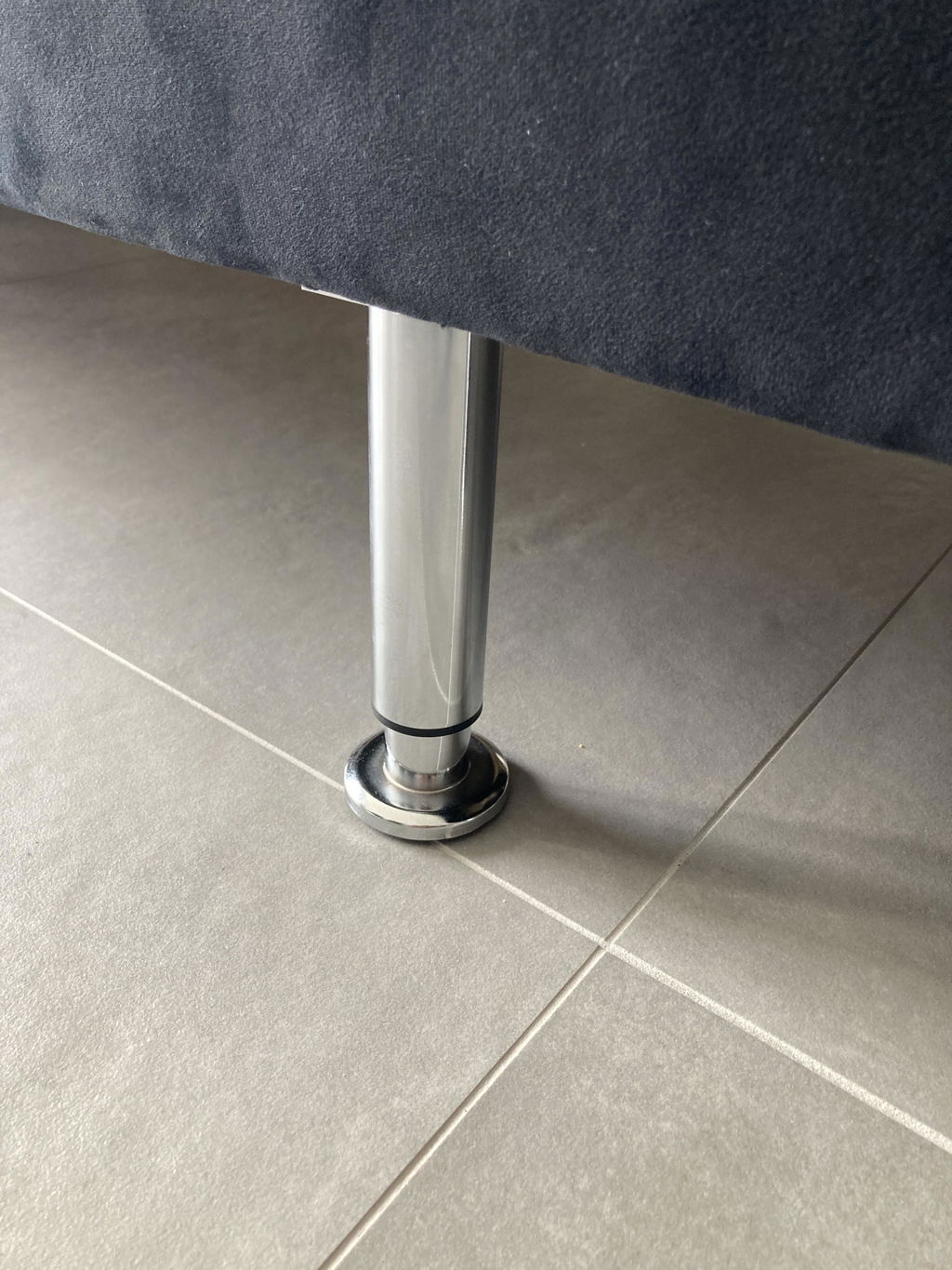 Möbelfüße Metall Chrom verstellbar Ø38mm Bettfüße Schrankfüße