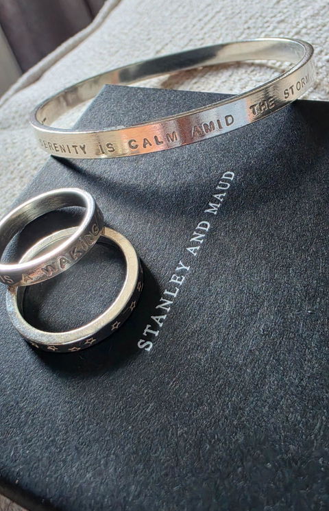 MAXI PHASE Silver Bangle