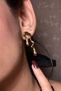 Designer Raindrop Earring in Stainless Steel