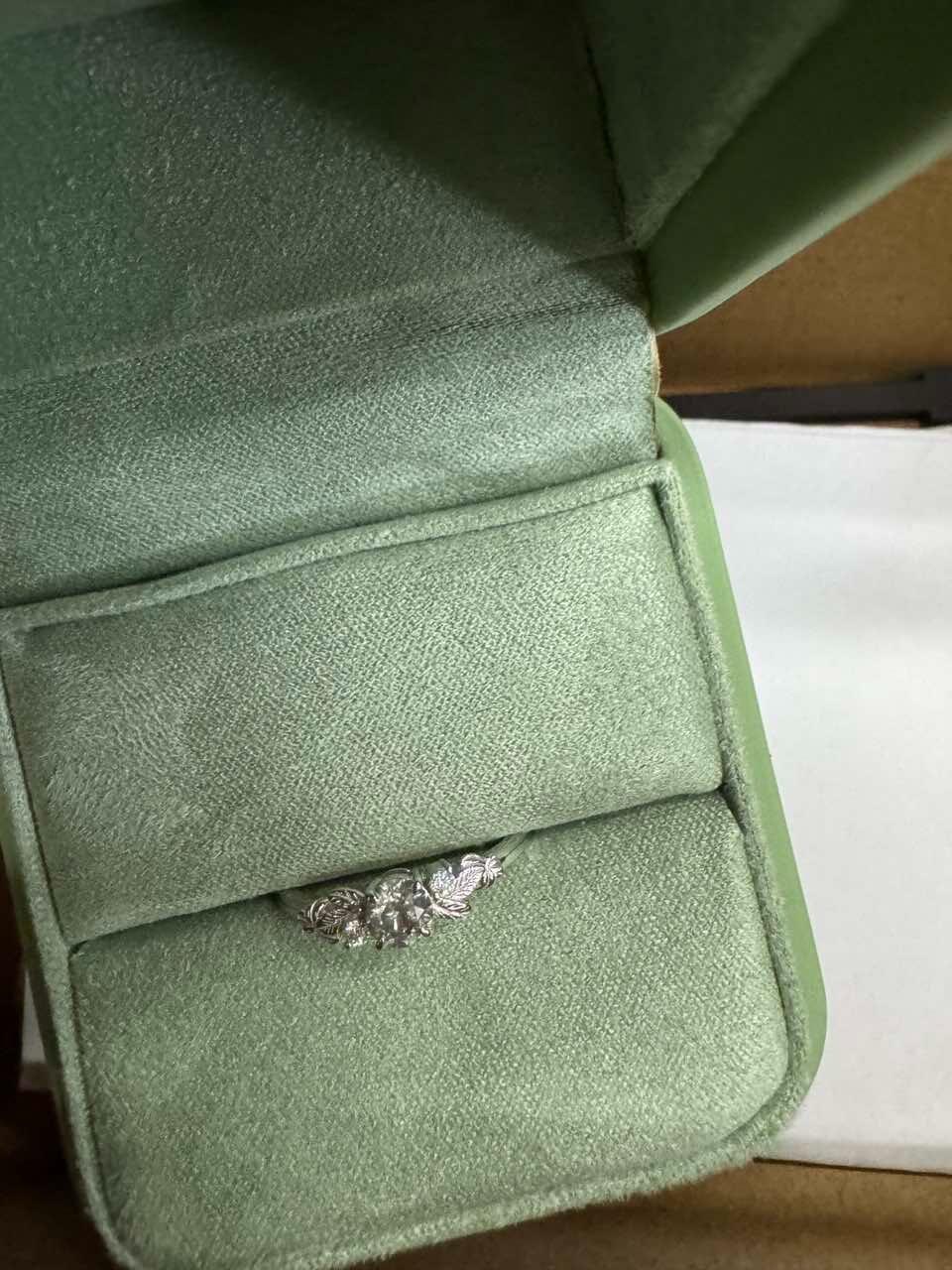 Flora’s Vine | Salt and Pepper Diamond Engagement Ring